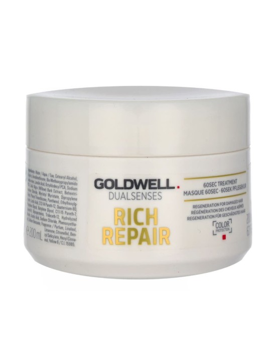 Goldwell Dualsenses Rich Repair 60S Treatment unisex 200ml Regeneration For Damaged Hair