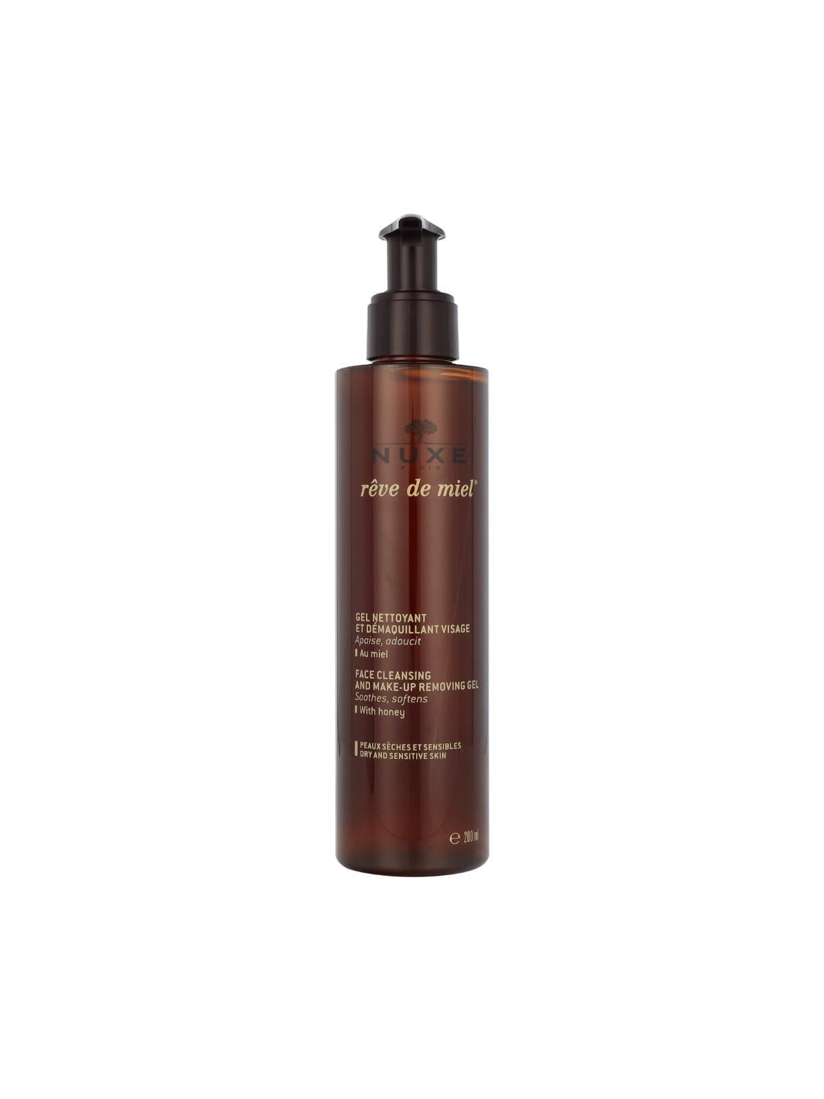 Nuxe Reve De Miel Face Cleansing & Makeup Removing Gel donna 200ml Dry And Sensitive Skin, With Honey And Sunflower