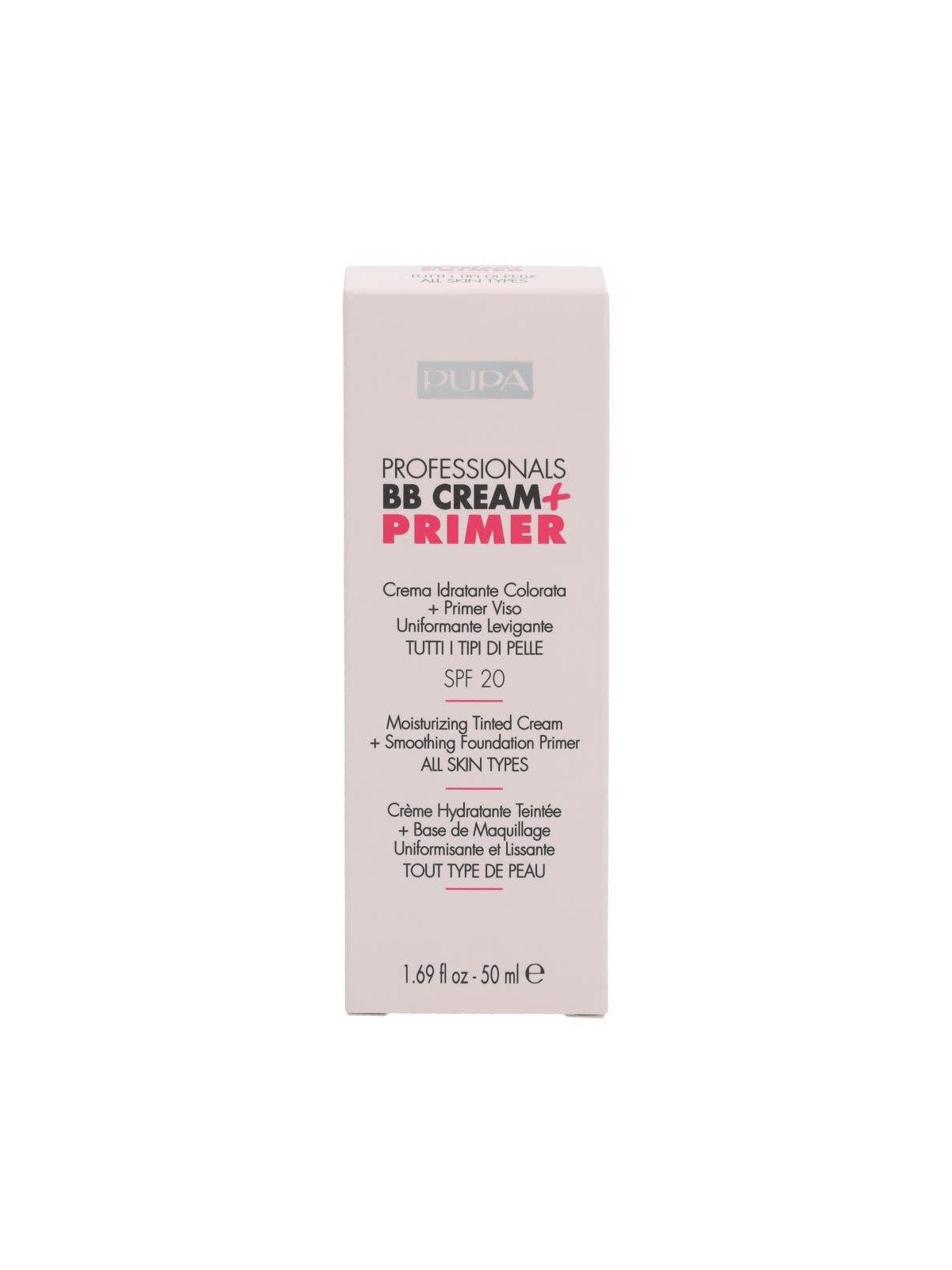 Pupa Pupa Professionals BB Cream  Primer SPF20 donna 50ml Numero 002 Sand - All Skin Types