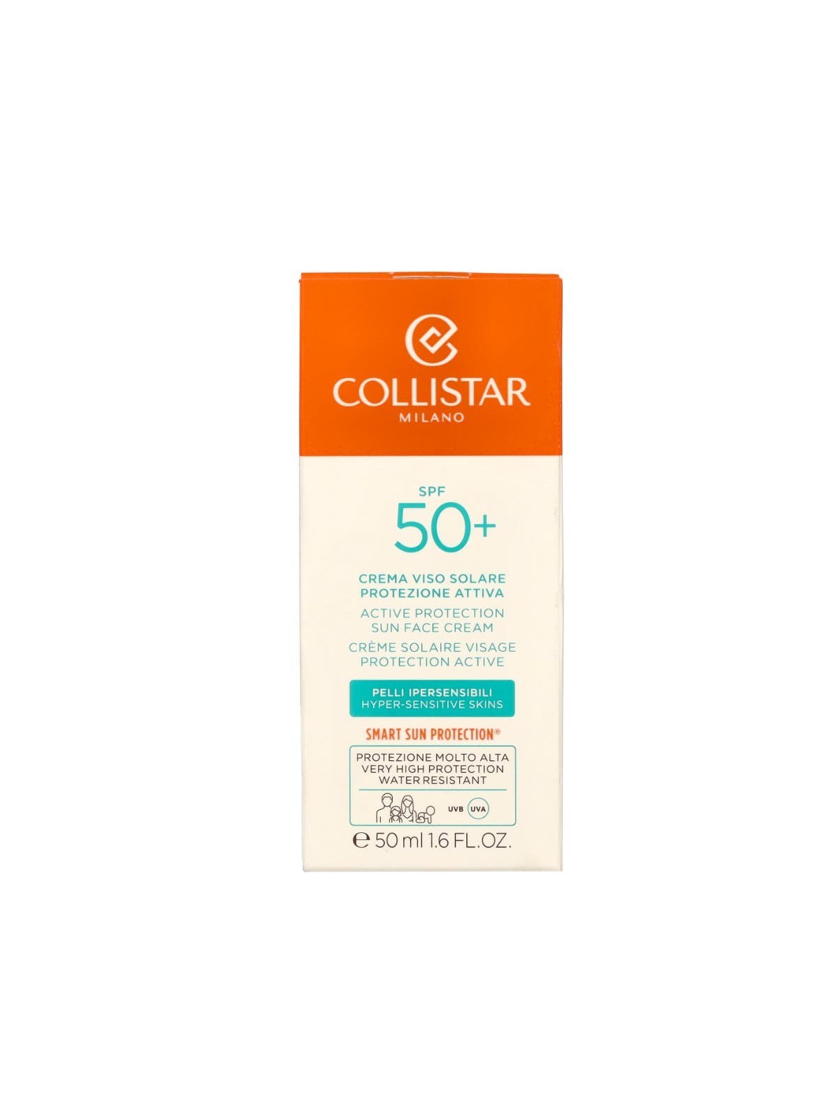 Crema viso solare attiva SPF50 Collistar 50ml