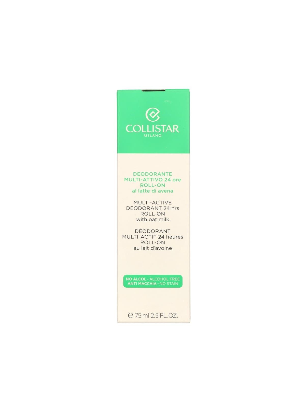 Collistar Multi-Active Deo 24H Roll On donna 75ml Alcohol Free - With Oat Milk