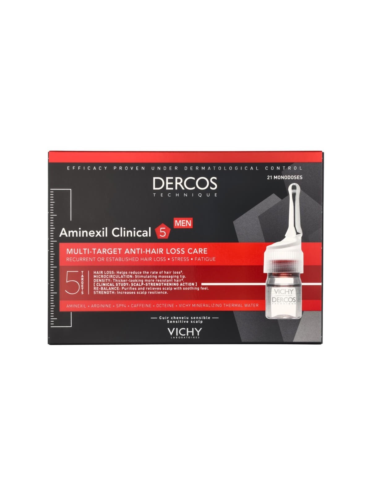 Dercos Aminexil Clinical 5 - Trattamento multiuso anticaduta per uomo