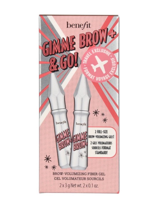Benefit Gimme Brow & Go Brow Volumizing Fiber Gel Set donna 6g 2x3gr Gimme Brow Fiber Gel