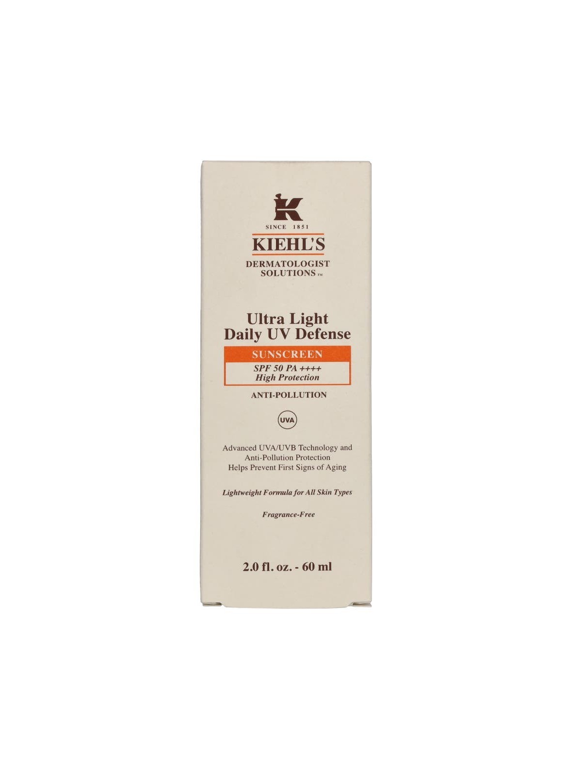 Kiehl's D.S. Ultra Light Daily UV Defense SPF50 60ml