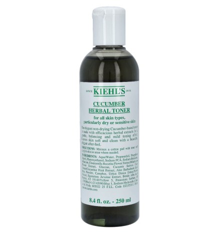 Cucumber Herbal Alcohol Free Toner donna 250ml For All Skin Types