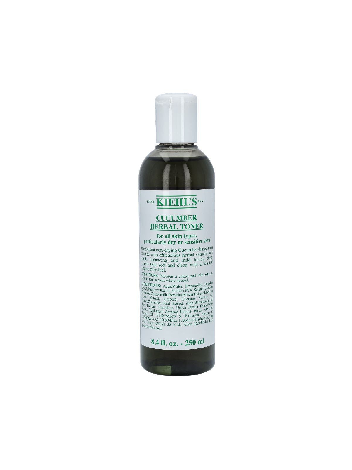 Cucumber Herbal Alcohol Free Toner donna 250ml For All Skin Types
