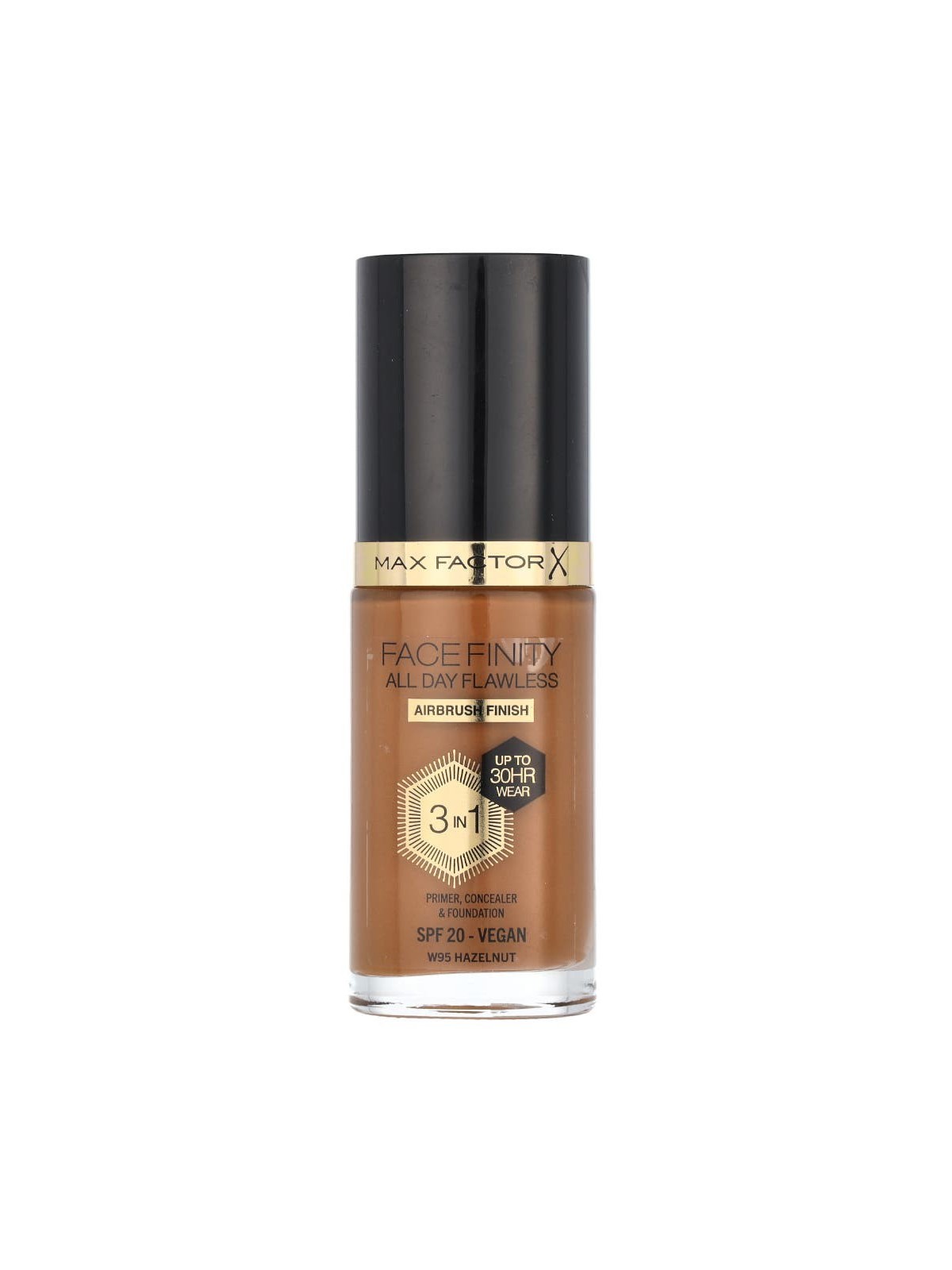 Max Factor Fondotinta FACEFINITY ALL DAY FLAWLESS 3 IN 1 W95 Nocciola 30ml