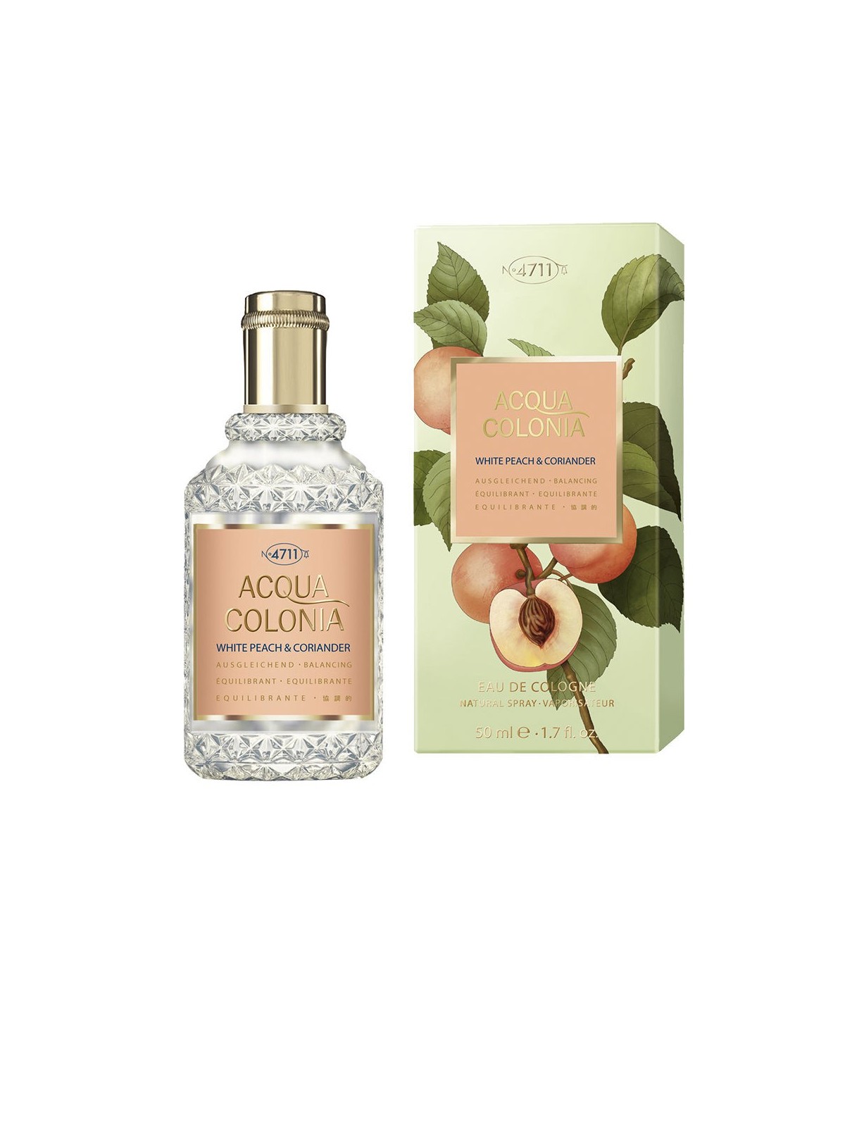 4711 Acqua Colonia White Peach & Coriander Eau de Cologne 50ml