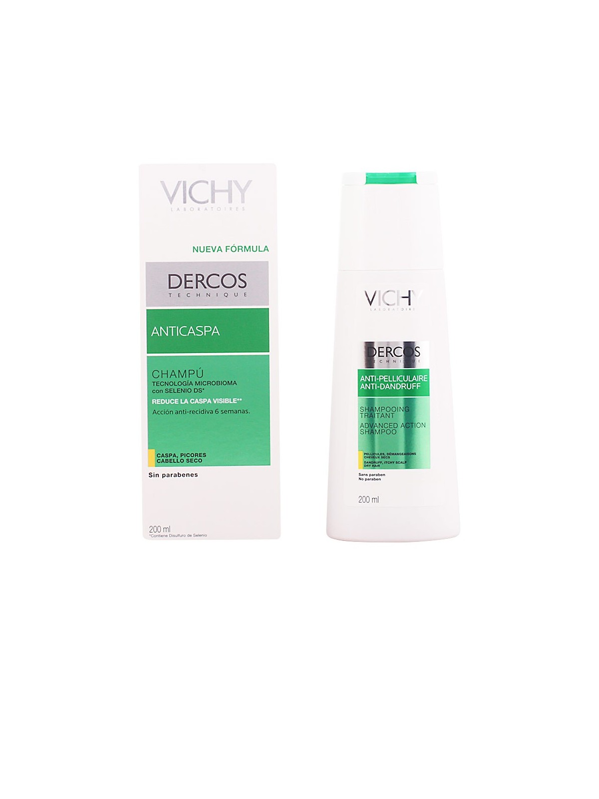 Vichy Dercos Anti-Dandruff Treatment Shampoo donna 200ml Dry And Dandruff Hair