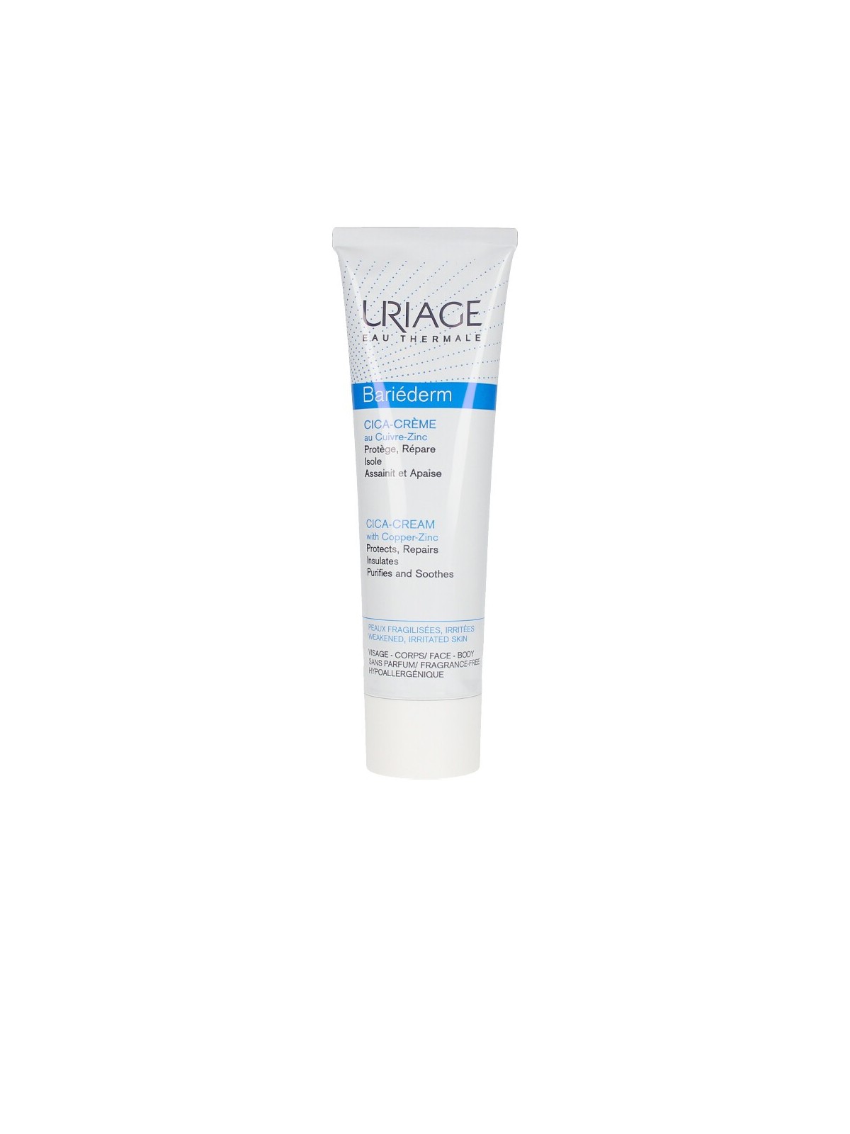 Uriage Bariederm Repairing Cica-Cream Unisex 100ml With Copper-Zinc