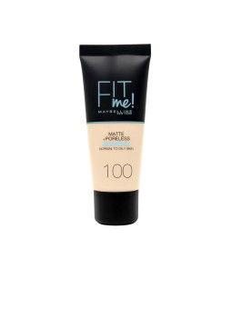 Maybelline Fit Me! Fondotinta opacizzante viso Poreless 100 Warm Ivory
