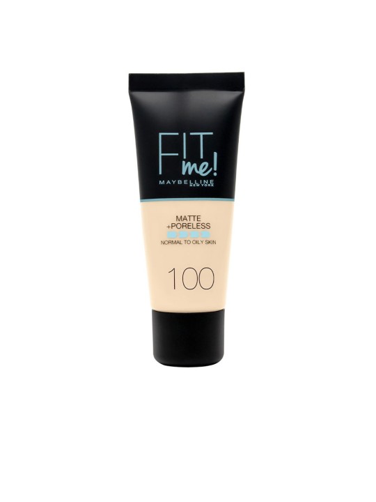 Maybelline Fit Me! Fondotinta opacizzante viso Poreless 100 Warm Ivory