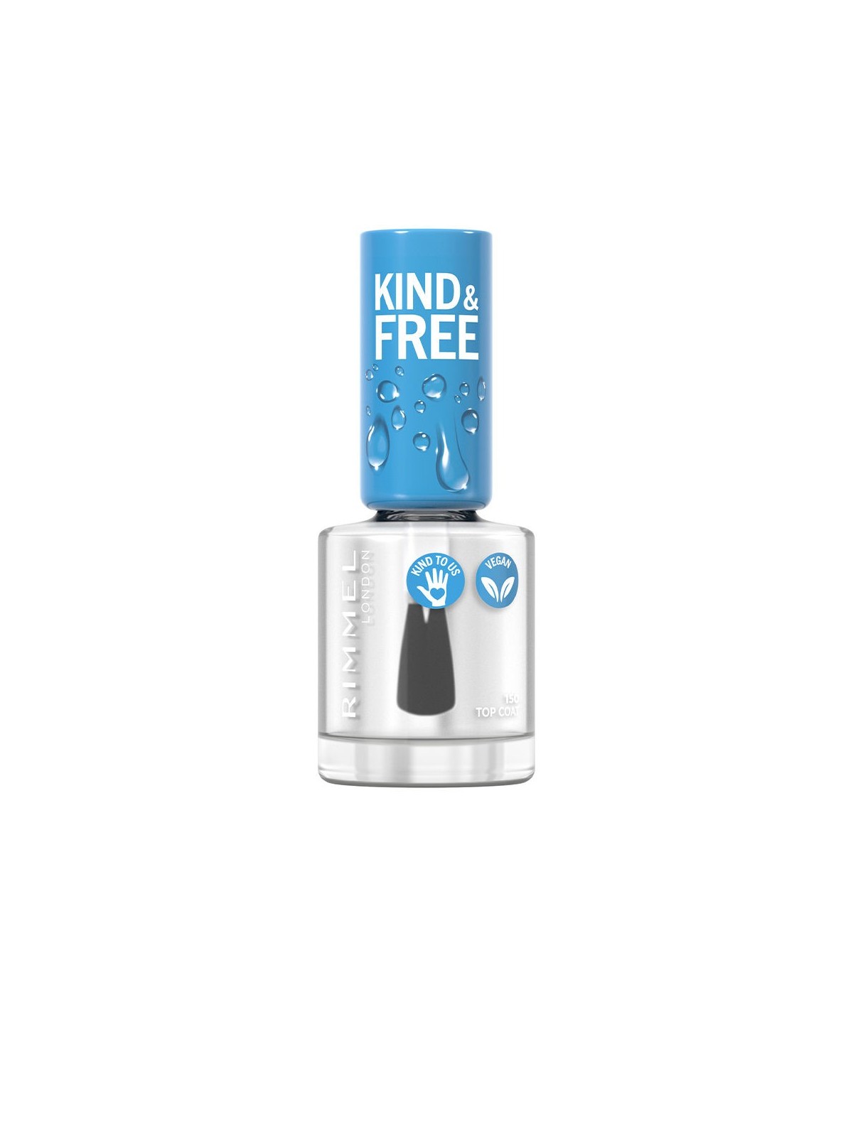 Rimmel London Smalto per Unghie Gentile e Libero 8 ml 150 Top Coat donna