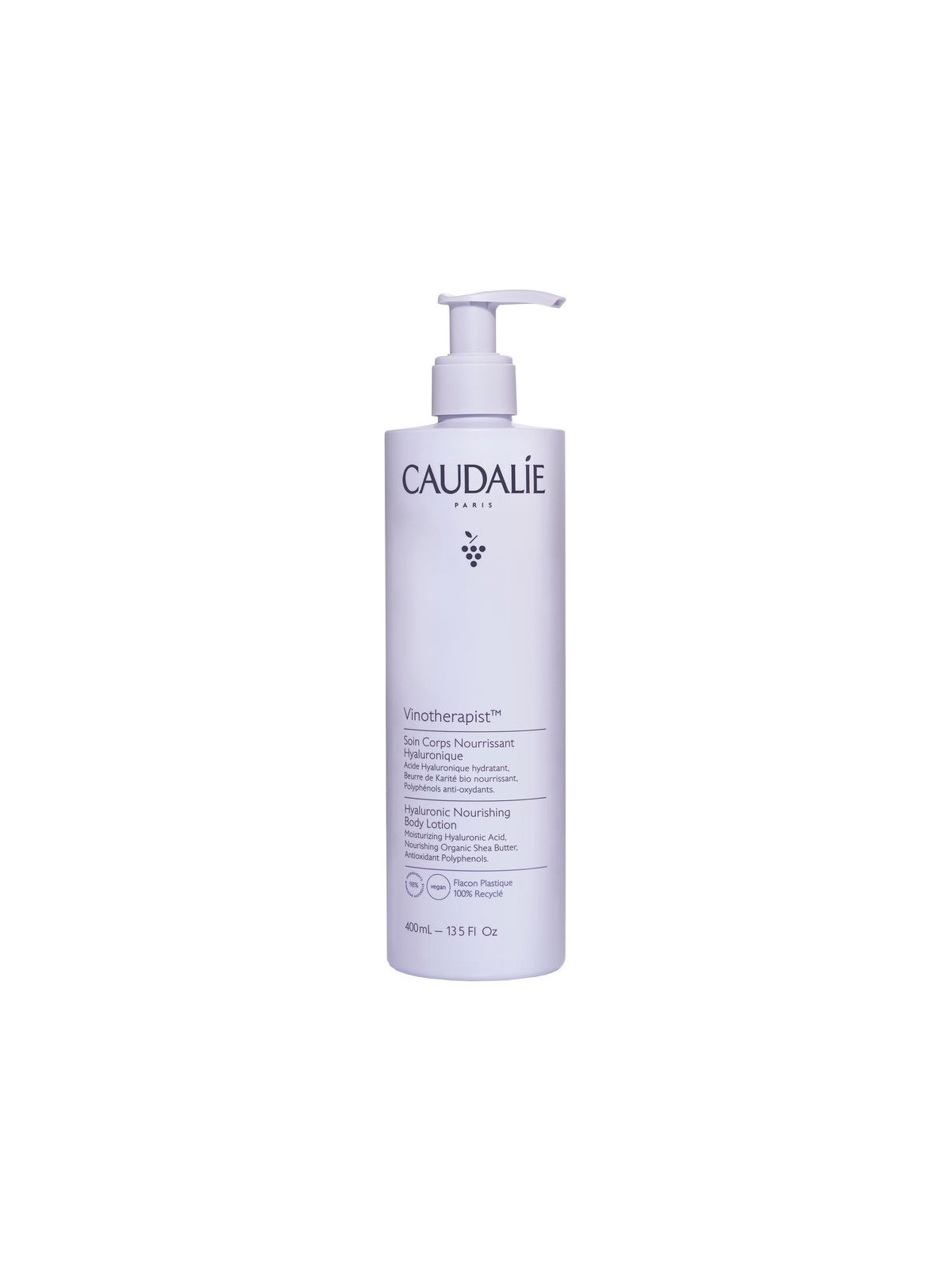 Hyaluronic Nourishing Body Lotion Caudalie Vinotherapist 400ml