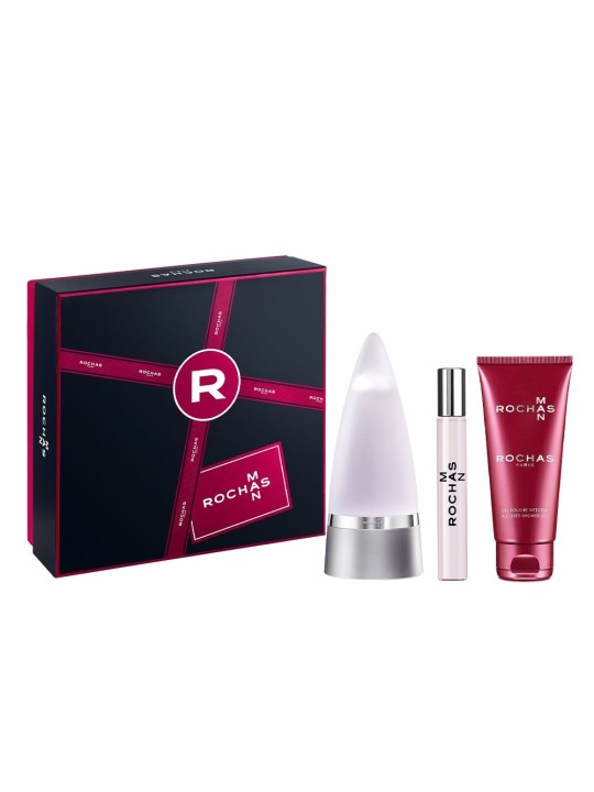 Rochas Man Gift Set EDT 100 ml, EDT 20 ml and Shower Gel 100 ml