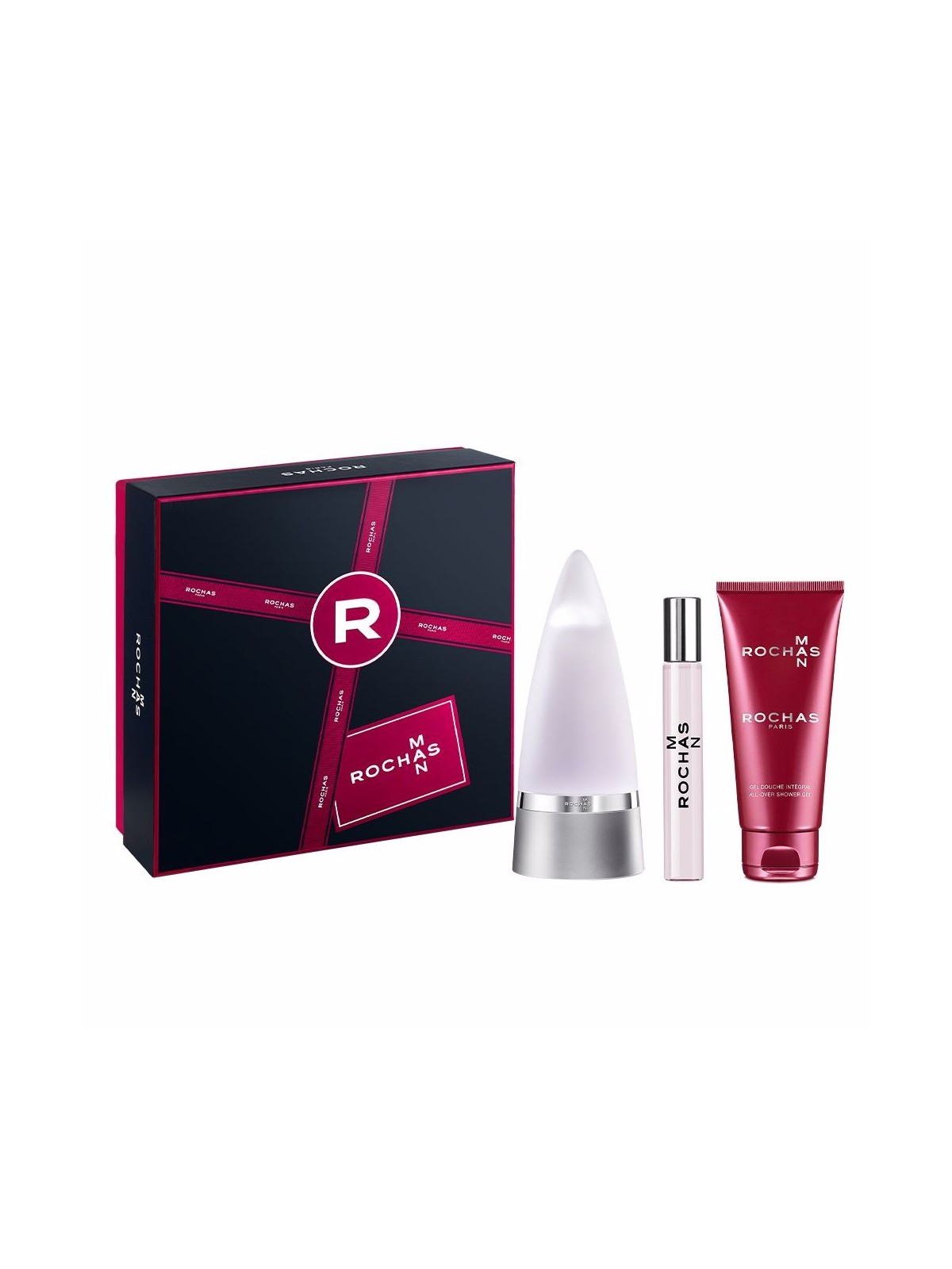 Rochas Man Gift Set EDT 100 ml, EDT 20 ml and Shower Gel 100 ml