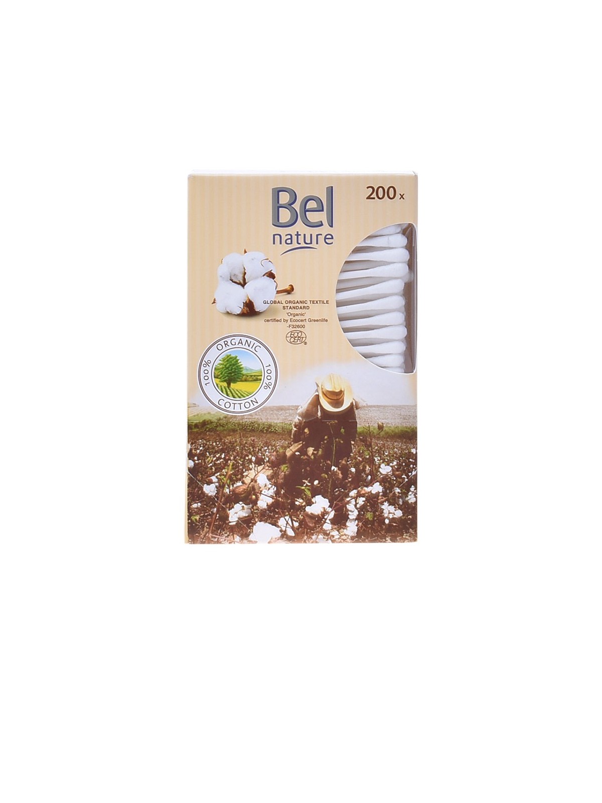 Bastoncini cotone organico Bel NATURE ECOCERT
