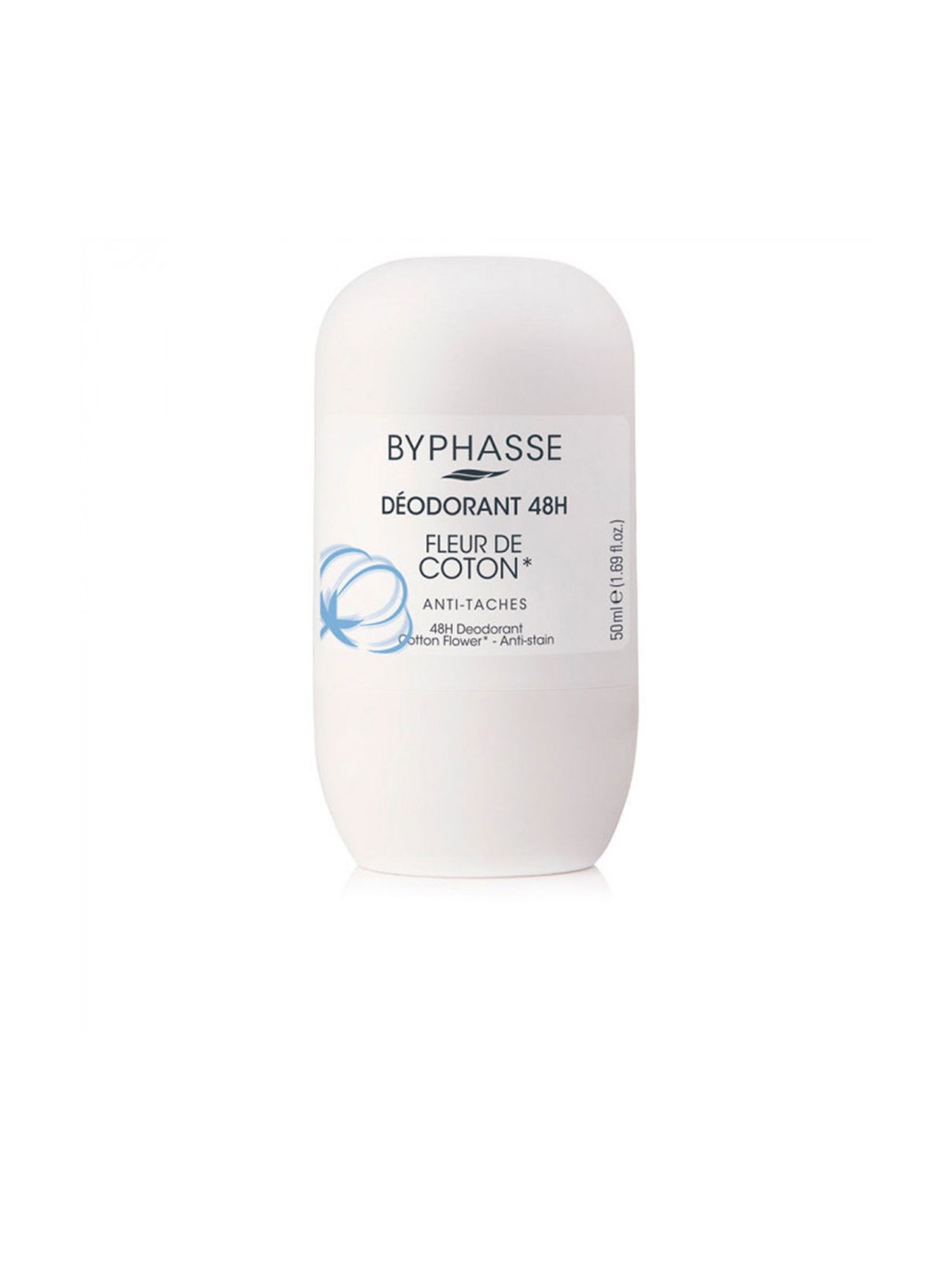 Byphasse Deodorante 24H Fiore di Cotone rollon 50ml Donna Byphasse www.essenzetotalstyle.com 