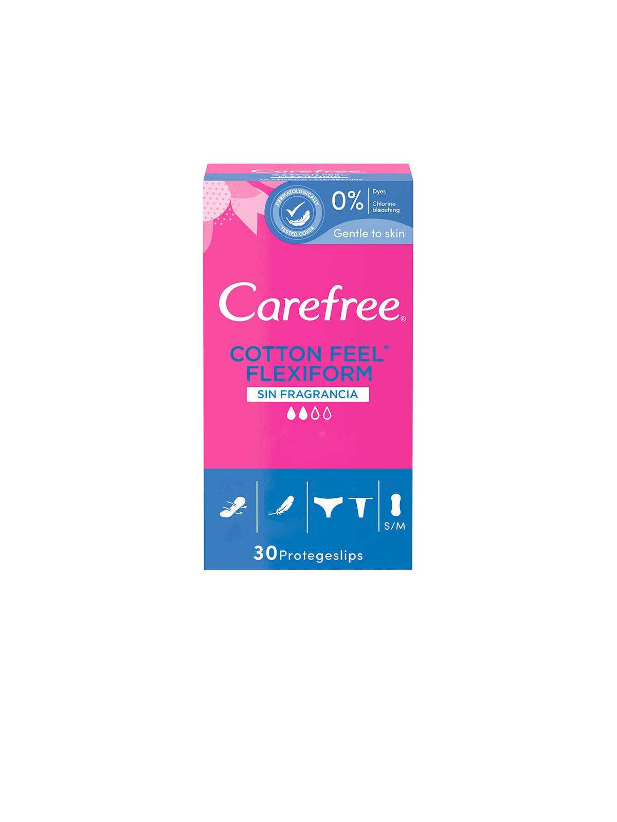 Carefree Flexiform Salvaslip Traspirante Non Profumato 30 unit donna