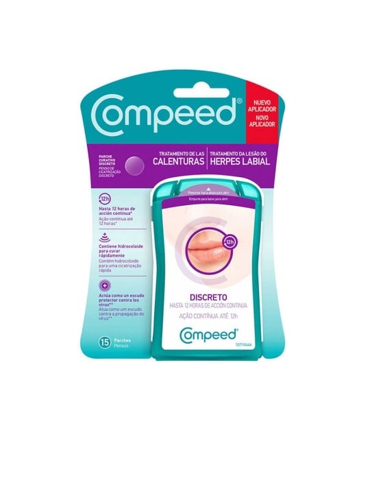 Compeed Cerotti Invisibili per Herpes Labiale 15 Cerotti Unisex