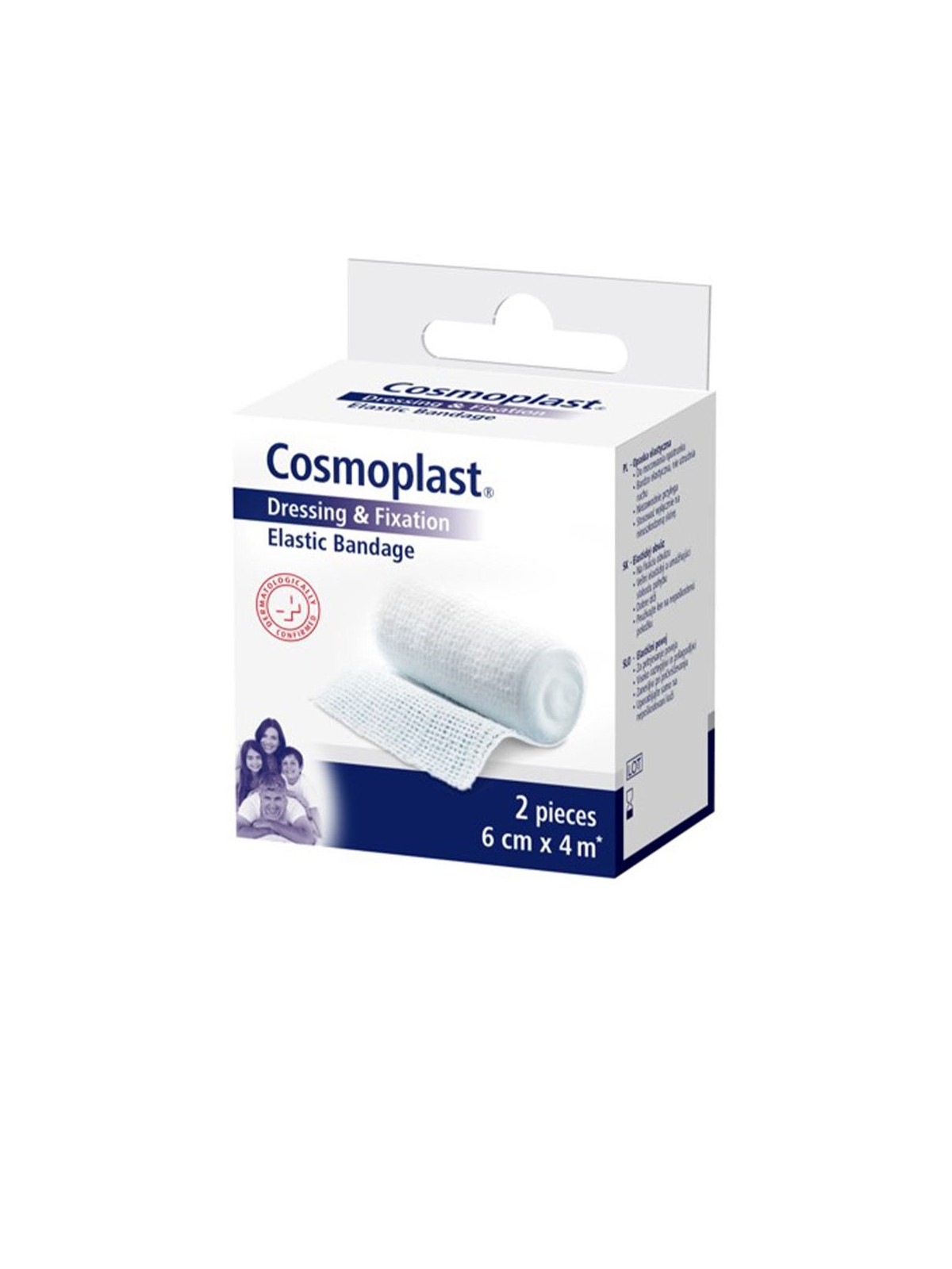 Fasciatura elastica Cosmoplast 6x4 cm