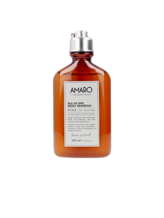 Farmavita AMARO all in one daily shampoo n1924 hairbeardbody 250ml uomo