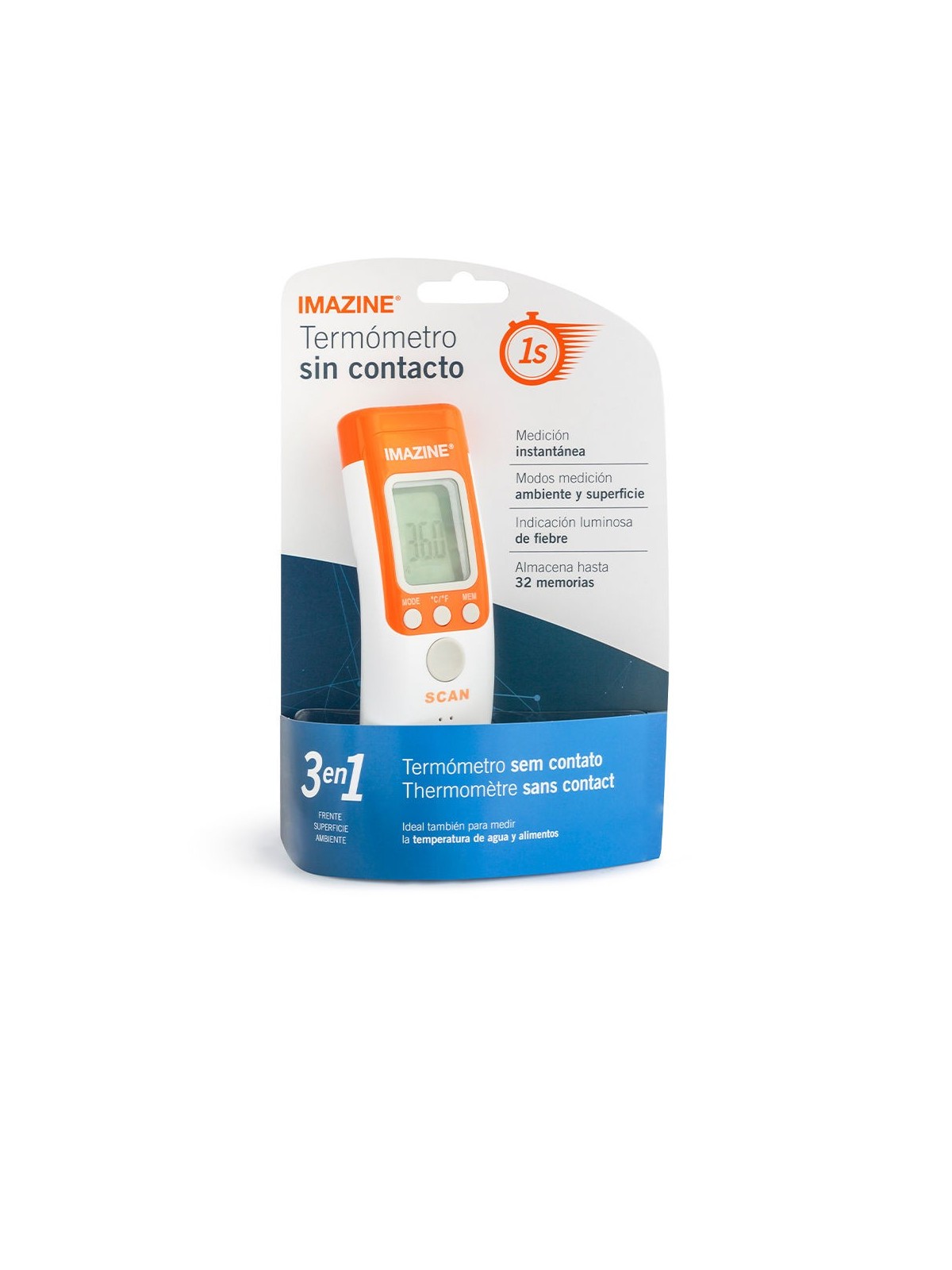 Imazine TERMOMETRO NONCONTACT 3 in 1 1 unit unisex