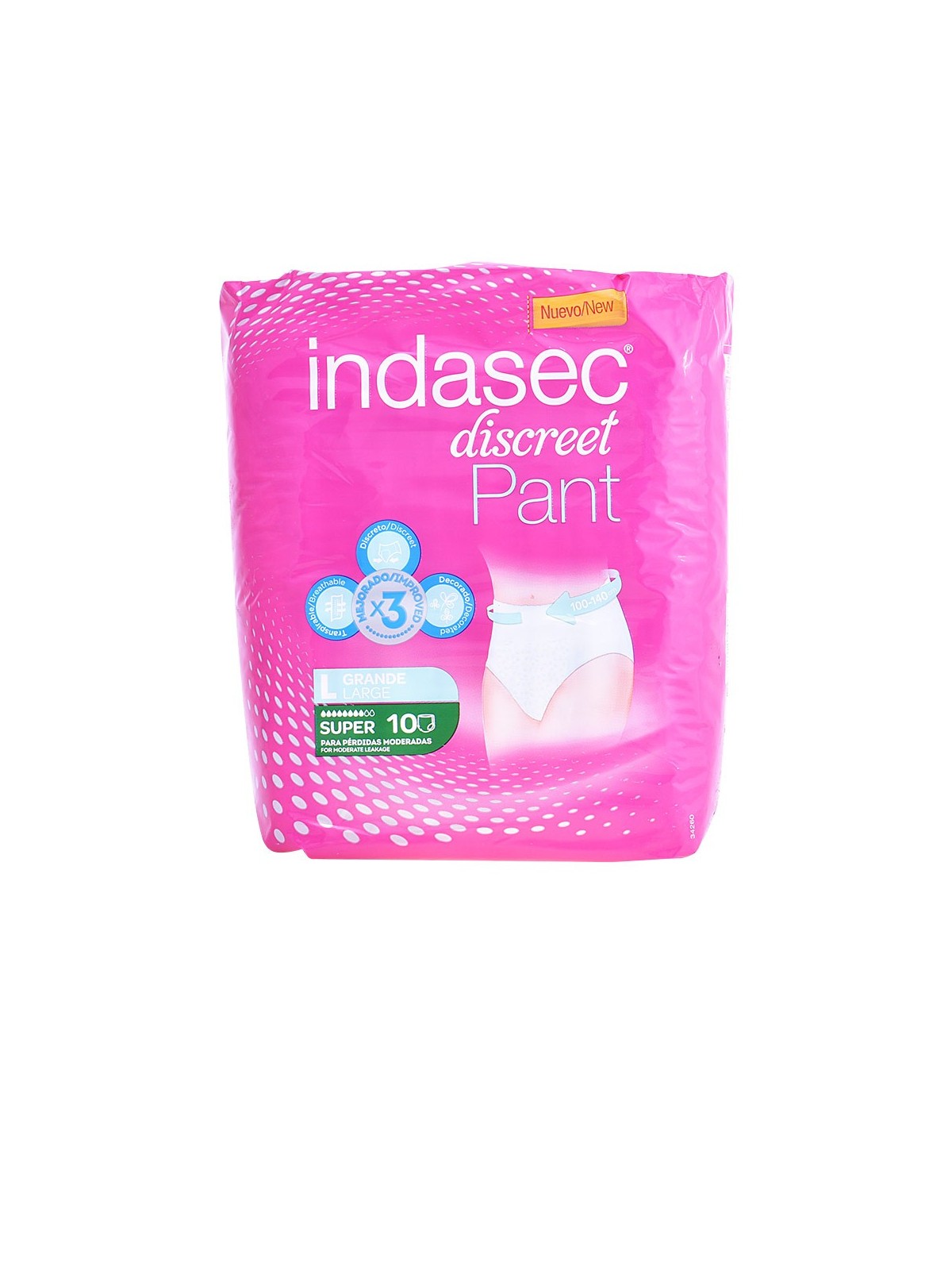 Indasec PANT SUPER taglia grande 10 unit donna