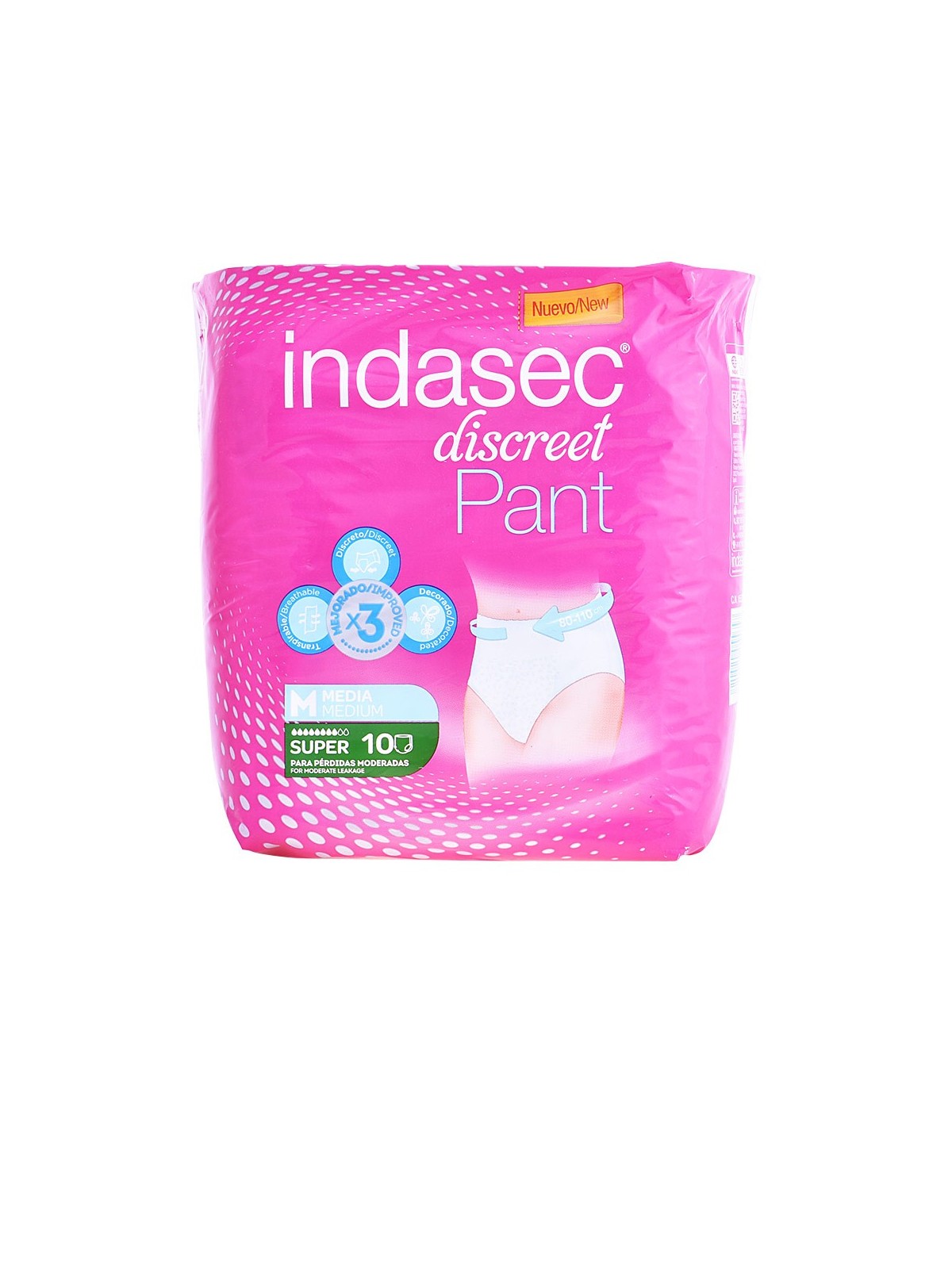 Indasec PANT SUPER taglia media 10 unit donna