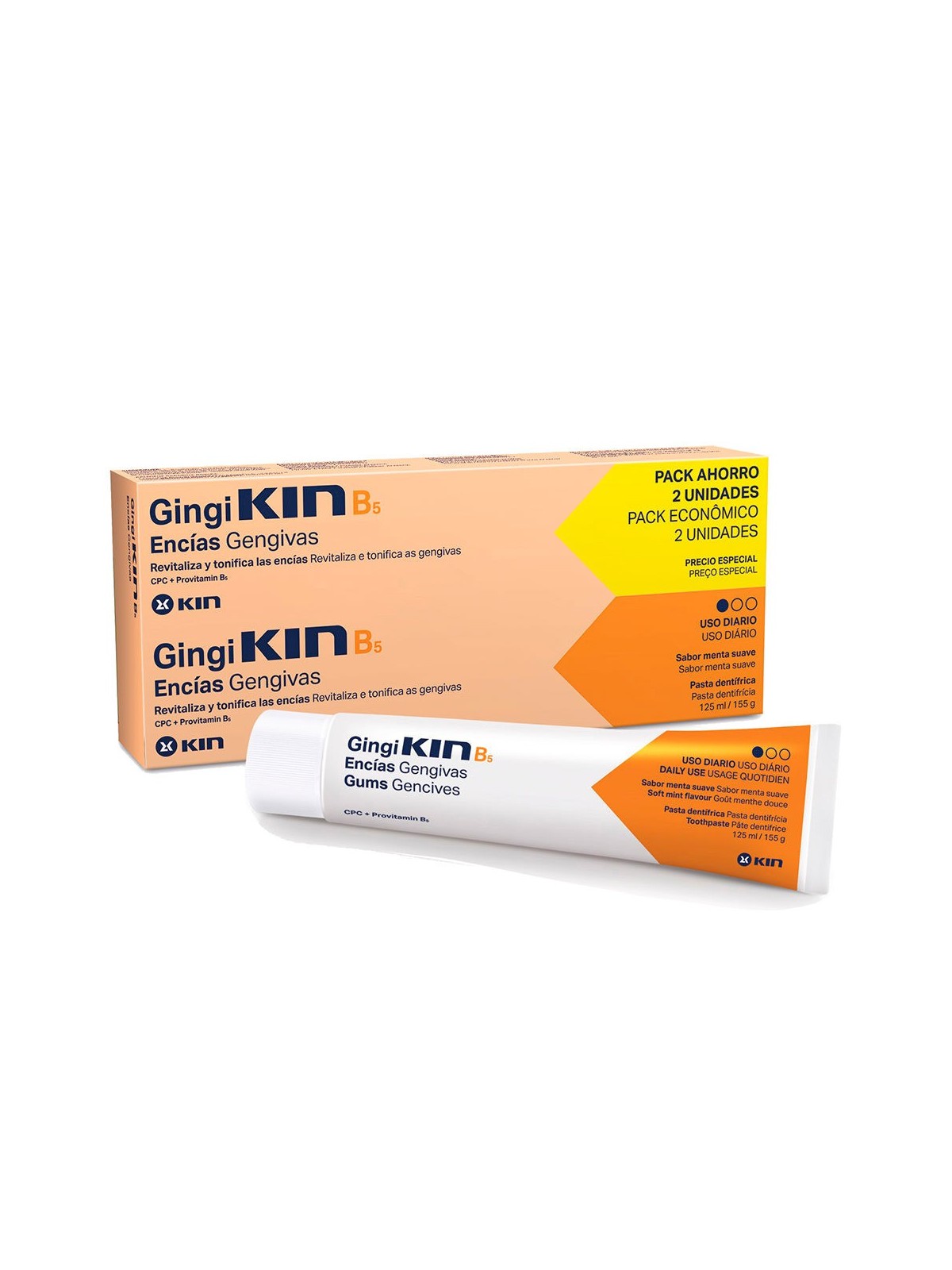 Kin GINGIKIN B5 PASTA DENTIFRICA set 2 unit unisex
