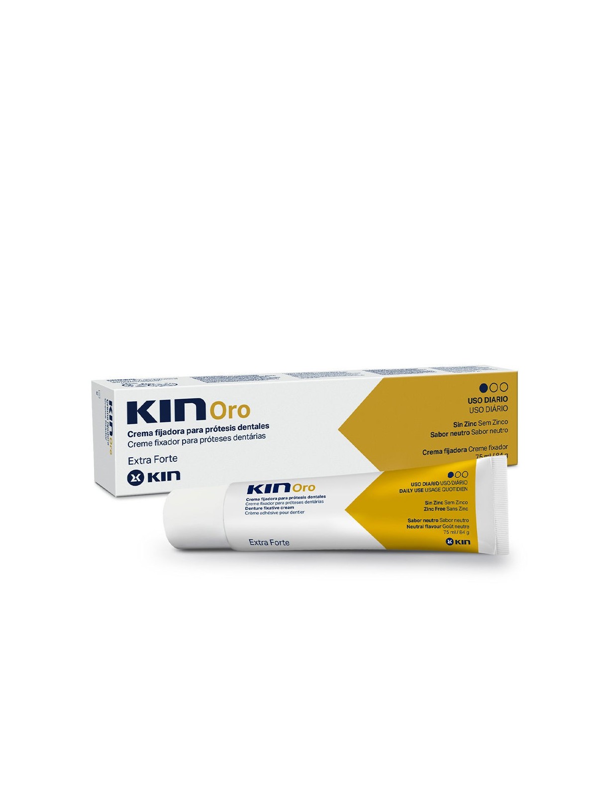 Kin KIN ORO crema fissativa per protesi dentarie 75ml unisex