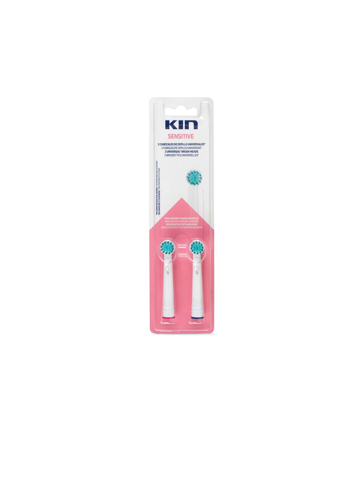Kin KIN SENSITIVE testina per spazzolino elettrico universale 2 unit unisex