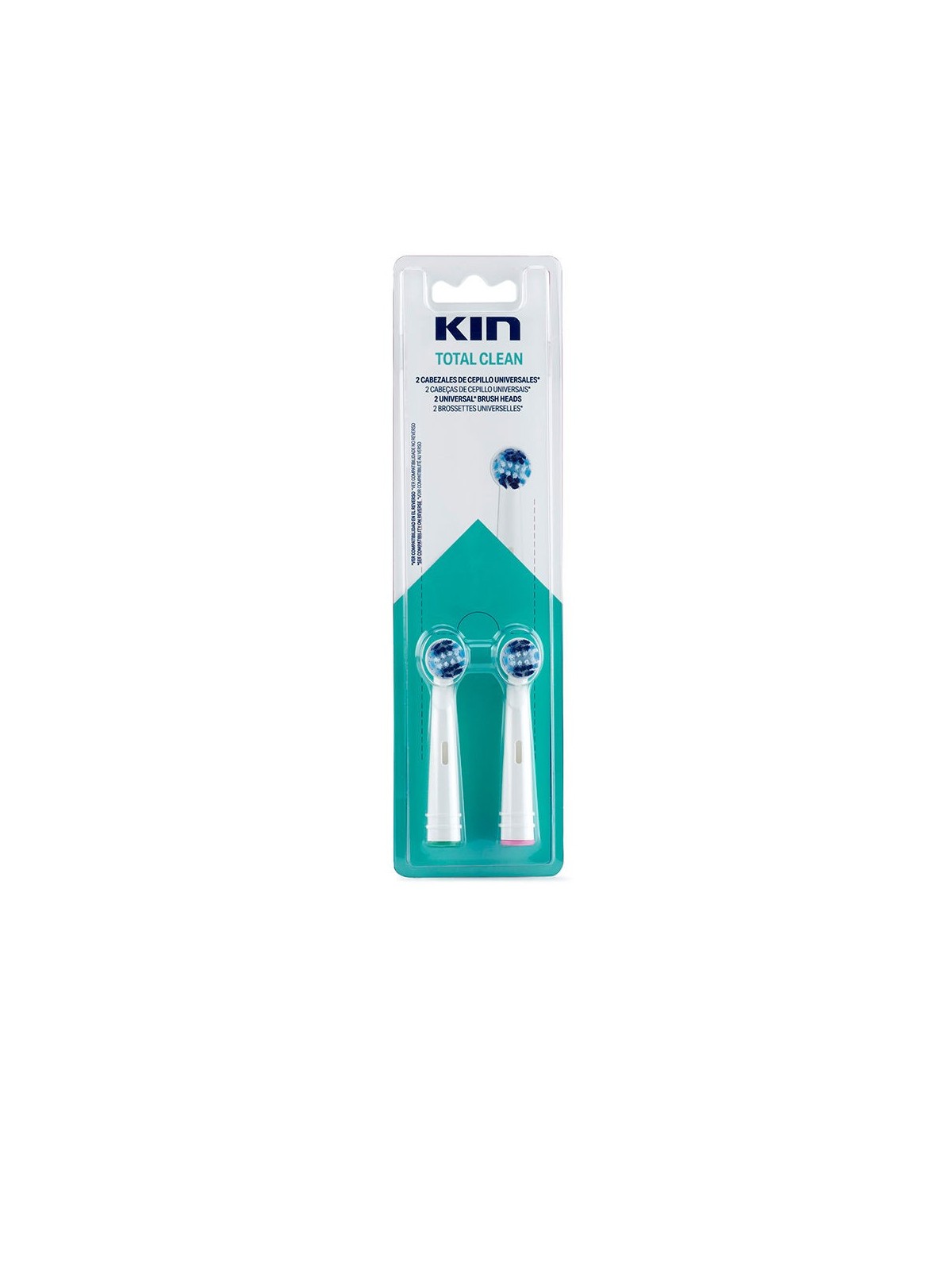 Kin KIN TOTAL CLEAN testina per spazzolino elettrico universale 2 unit unisex