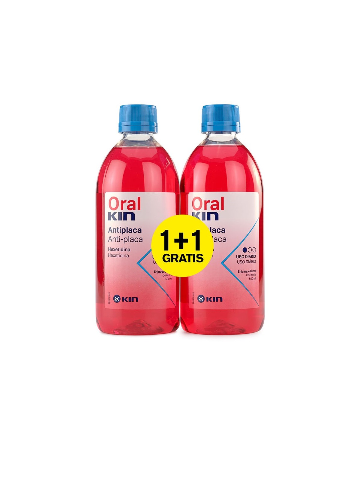 Kin ORALKIN Collutorio AntiPlacca set 2 pezzi unisex