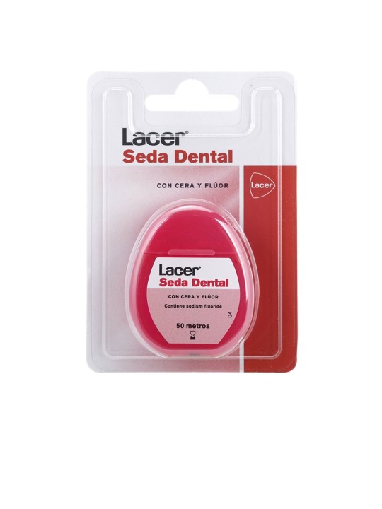 Lacer Seta Dentale con Cera e Fluoro 50 metri 1 unit Unisex