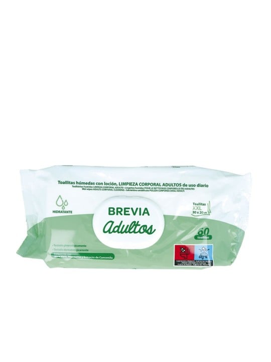 Salustar BREVIA salviette con lozione per pulizia adulti 30x20 cm 60 unit unisex