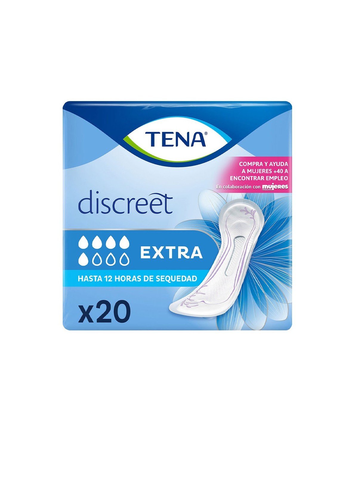 Tena Lady DISCREET compresa per incontinenza extra 20 unit donna