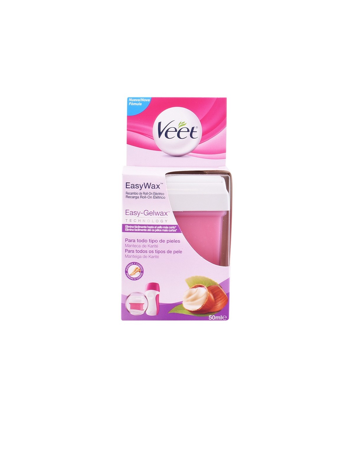 Veet EASY WAX rollon ricarica gambebraccia 50ml donna