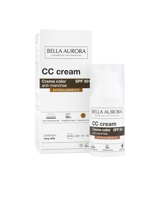 Bella Aurora CC CREAM antimacchie copertura extra SPF50 30ml donna