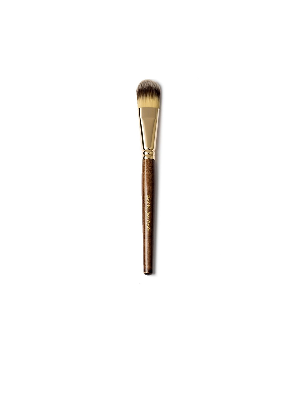 Pennello viso forma due toni sintetici Gold By Jose Ojeda