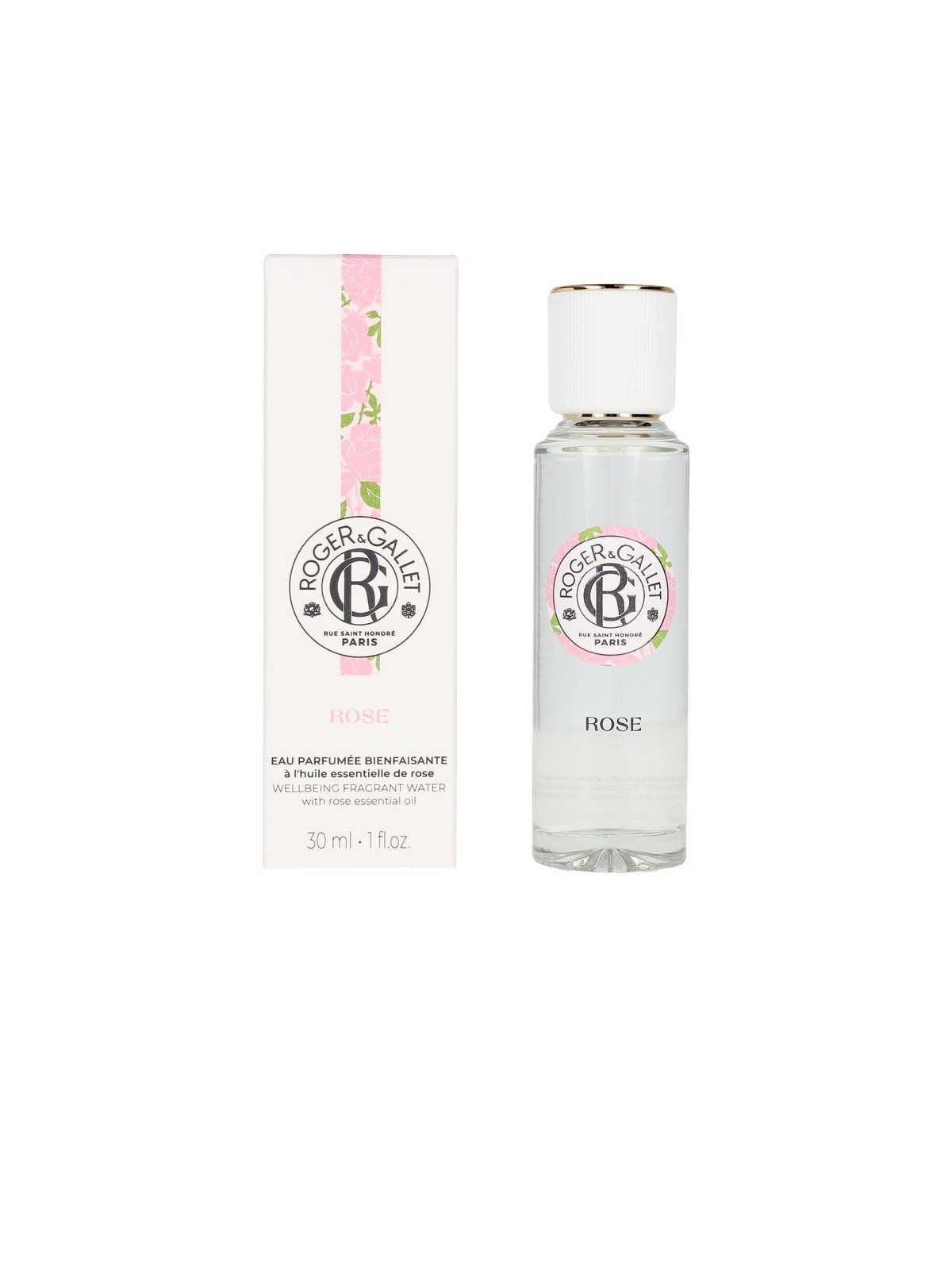 Roger & Gallet Rose Wellbeing Fragrant Water 30ml Natural Spray Roger & Gallet www.essenzetotalstyle.com 