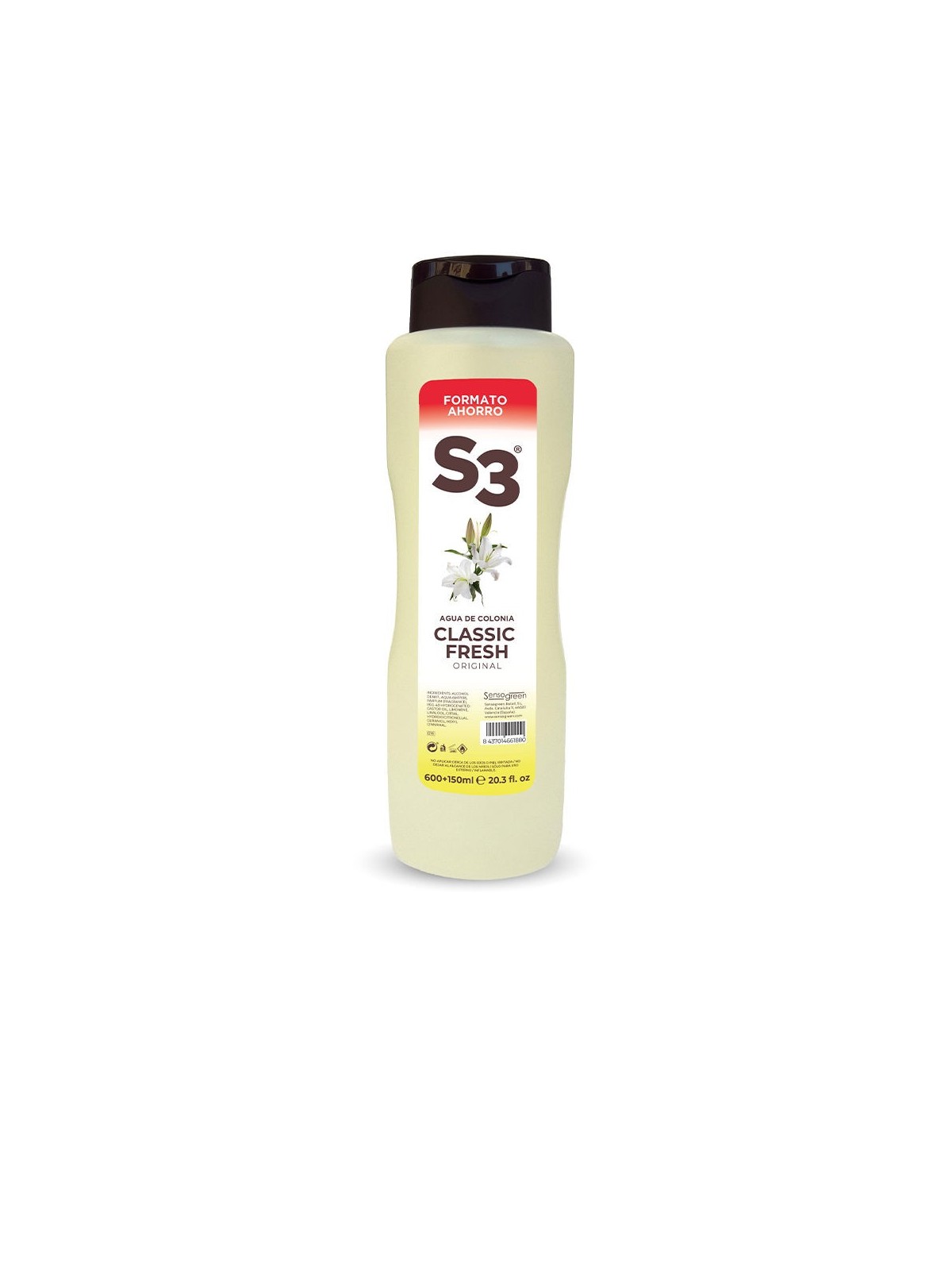 S3 S3 CLASSIC FRESH colonia 750ml unisex