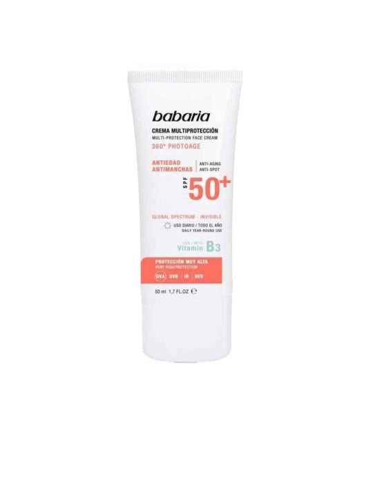 Babaria 360 photoage crema viso tono invisibile 50ml per bambini