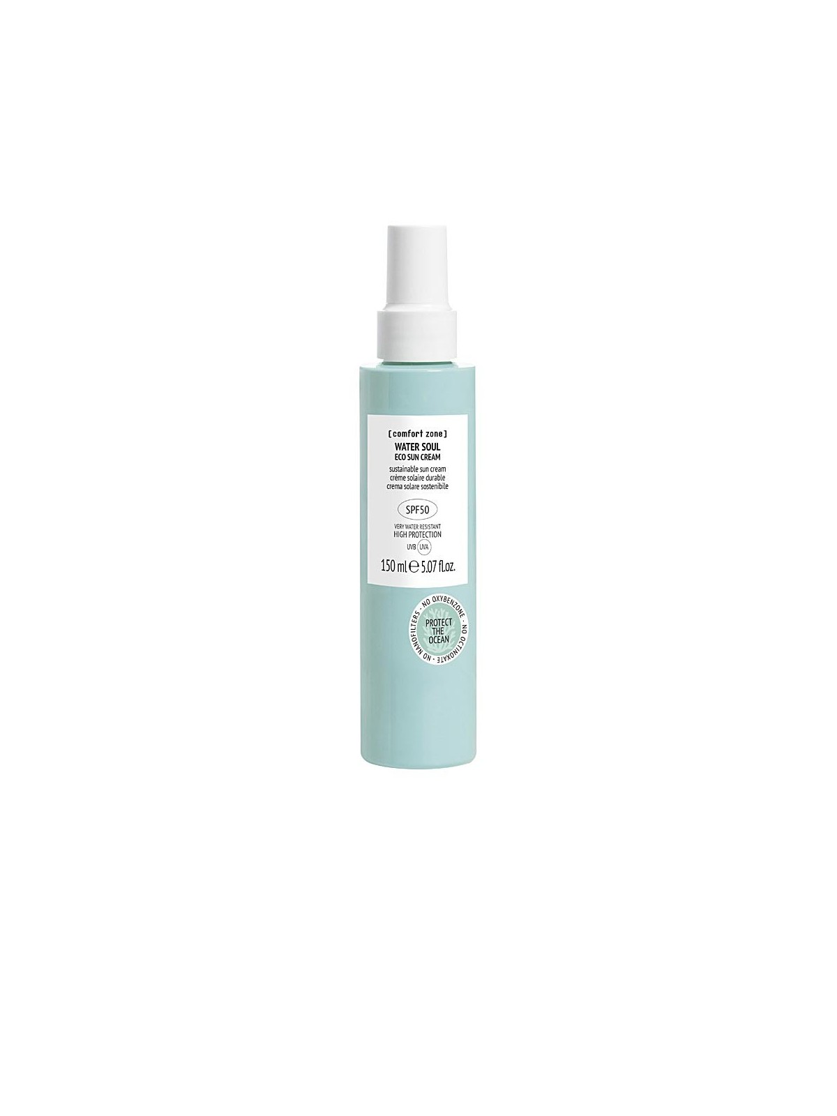 Crema Solare Eco Comfort Zone WATER SOUL SPF50 150ml unisex