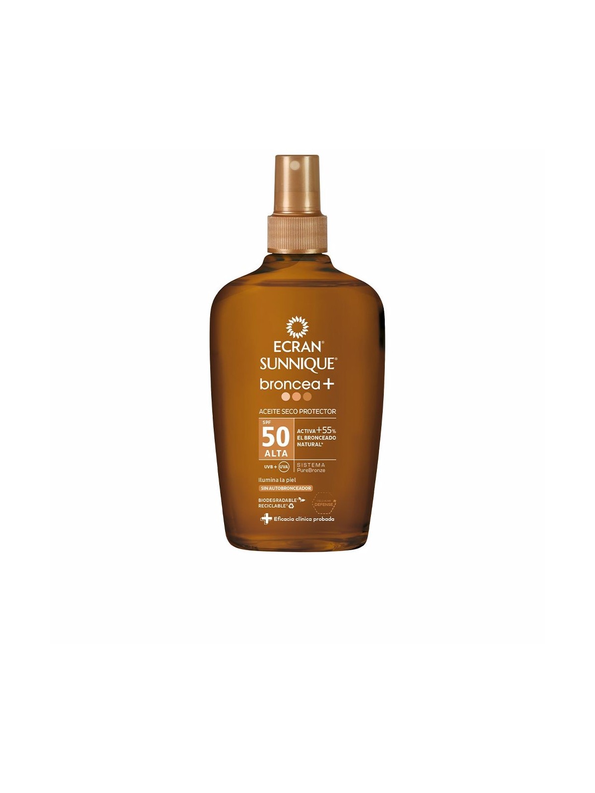 Ecran ECRAN SUNNIQUE BRONCEA olio spray SPF50 200ml unisex
