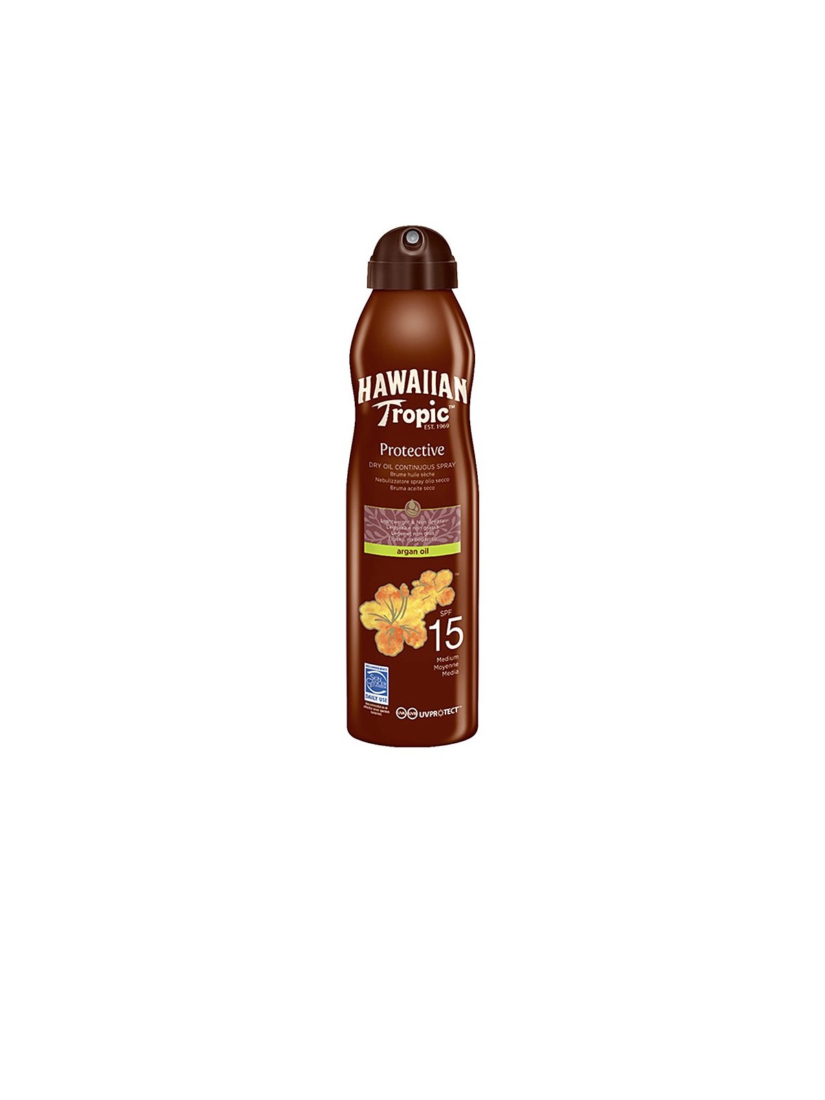 Hawaiian Tropic ARGAN OIL bruma SPF15 spray 177ml unisex