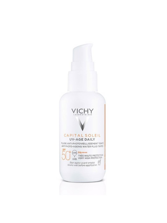 Vichy Capital Soleil unitvage fluido quotidiano dacqua con colore SPF50 40ml donna