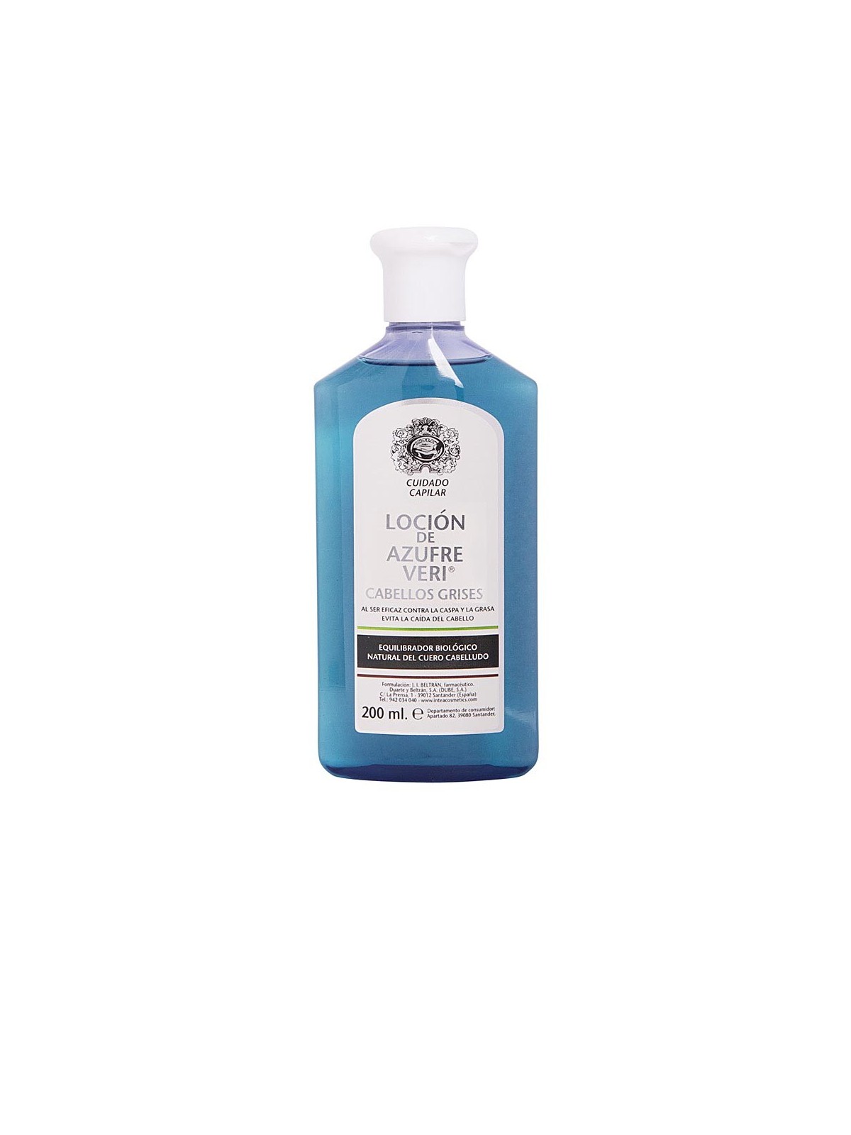 Lozione equilibrante per capelli grigi Azufre Veri 200ml unisex