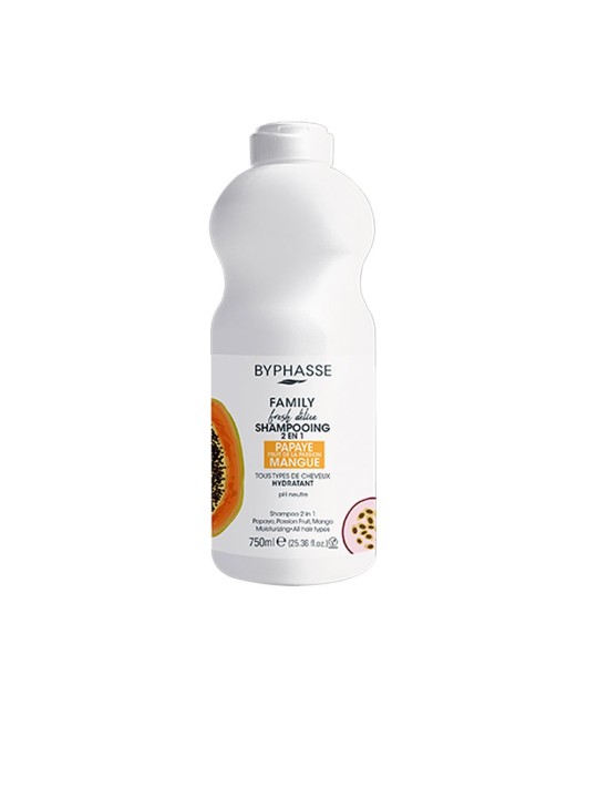 Shampoo 2 in 1 Byphasse FAMILY FRESH DELIZIA 750ml unisex