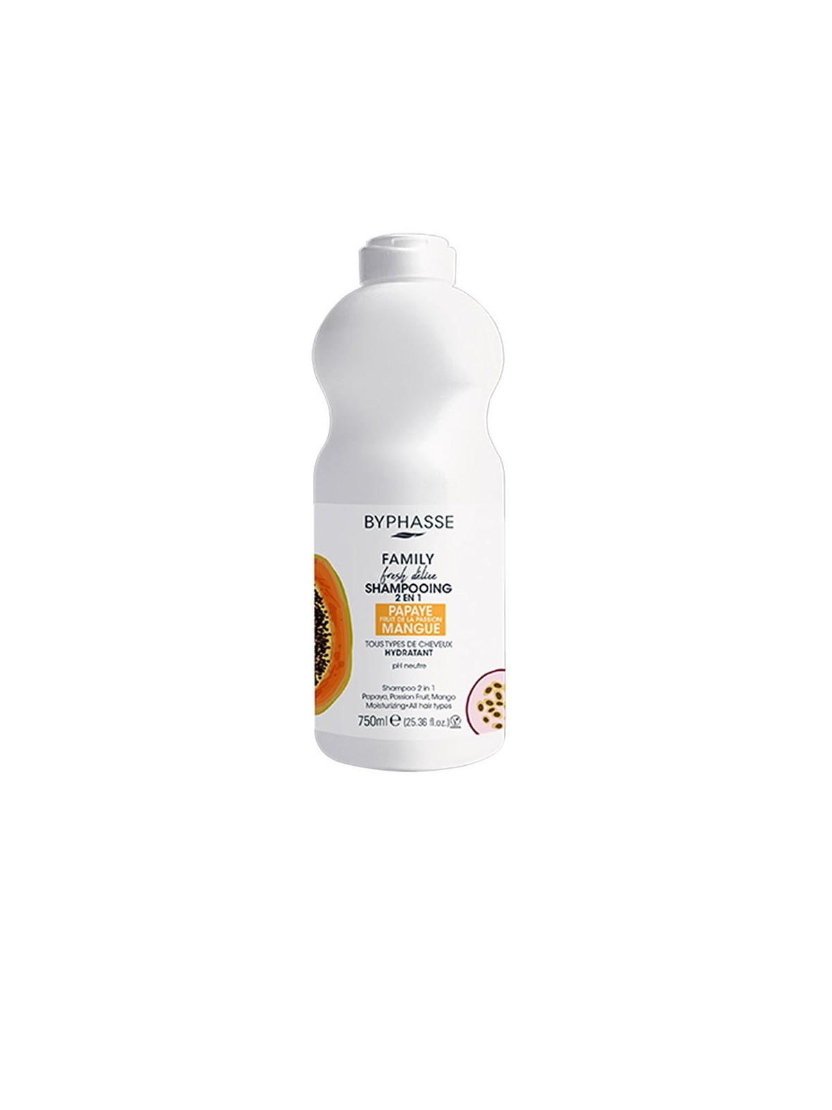 Shampoo 2 in 1 Byphasse FAMILY FRESH DELIZIA 750ml unisex